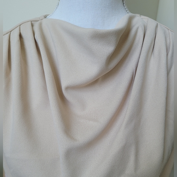 Ann Taylor Cowl Neck Ruched Short Sleeve Top - Picture 2 of 13